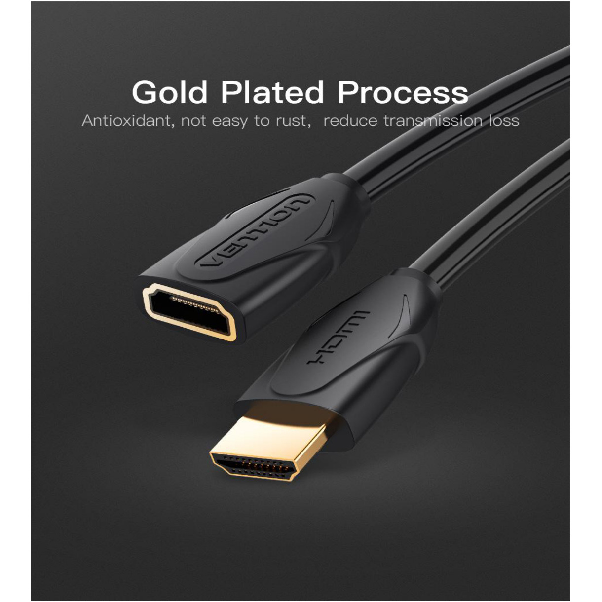 Кабель-удлинитель VENTION HDMI 2м Black (VAA-B06-B200)