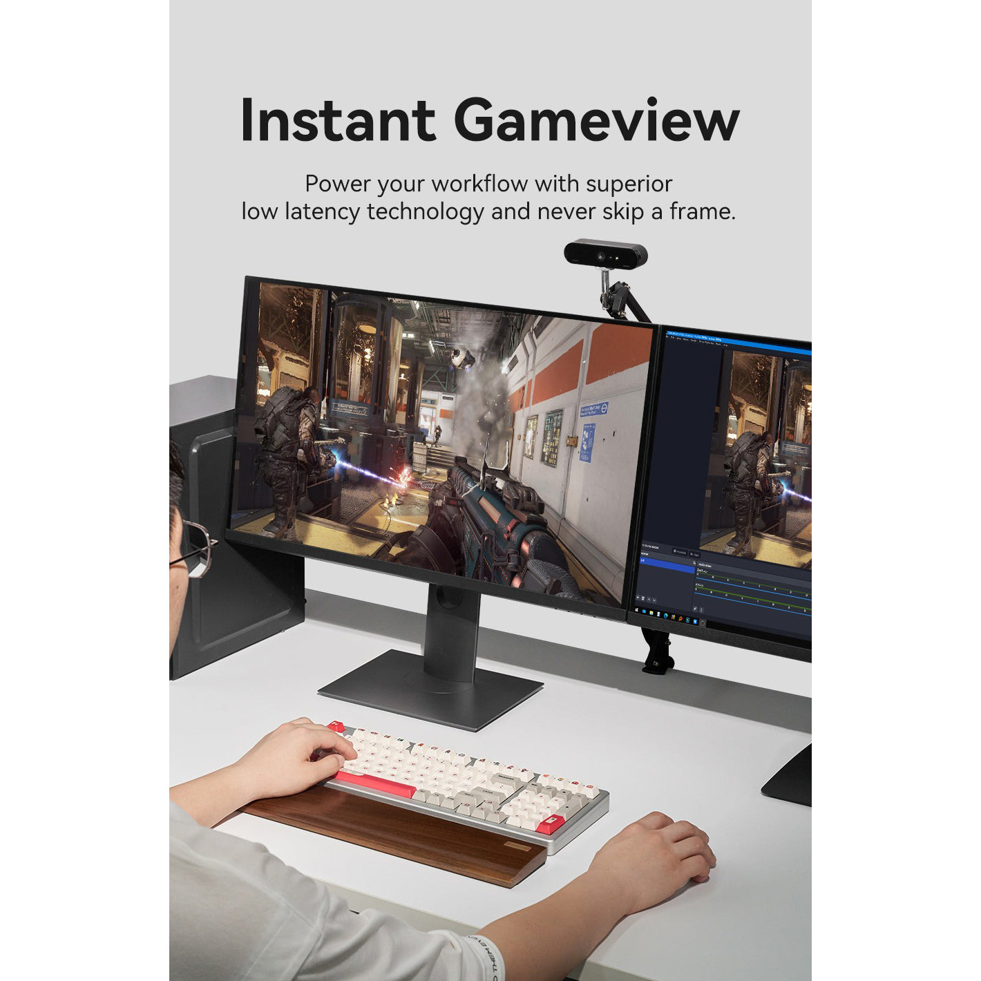Пристрій відеозахоплення VENTION HDMI to USB-C/USB-A Capture Card