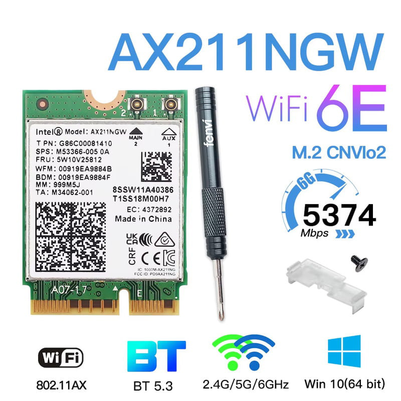 Wi-Fi адаптер FENVI AX211NGW