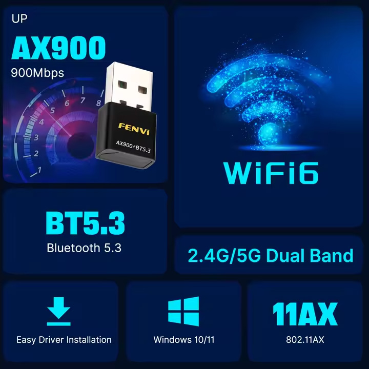 Wi-Fi адаптер FENVI FU-AX900B