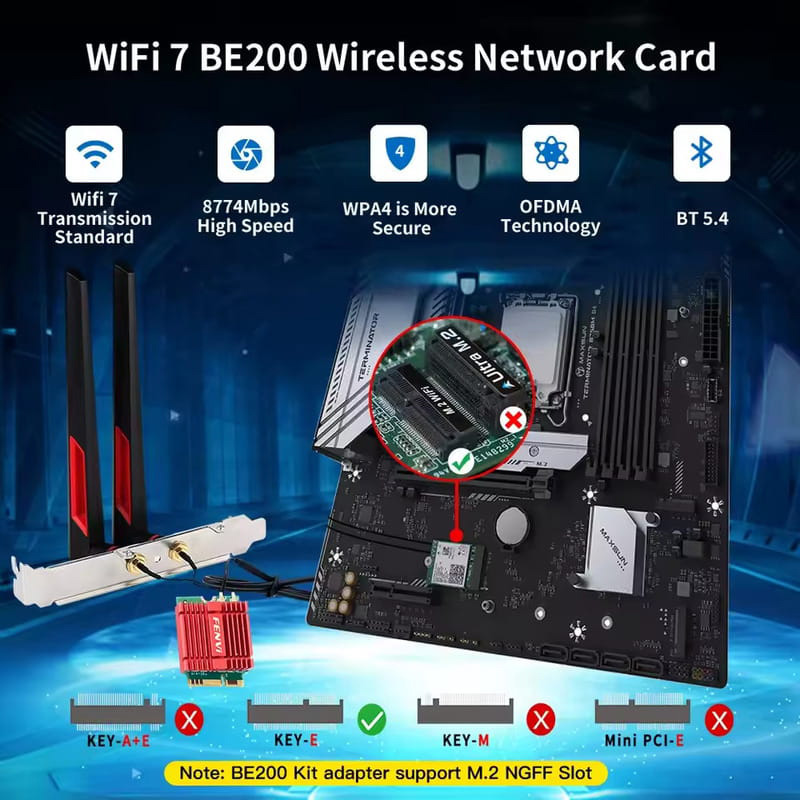 Wi-Fi адаптер FENVI FV-BE200NG