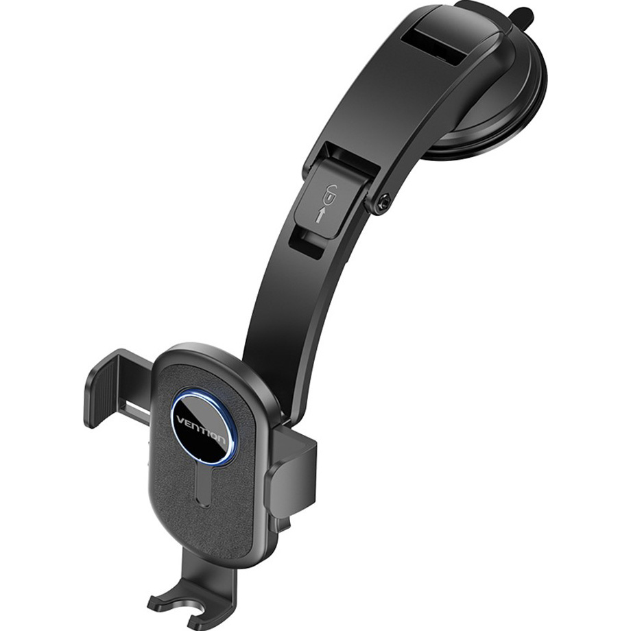 Автотримач для смартфона VENTION One Touch Clamping Car Phone Mount with Suction Cup Mount Bracket Black (KSCB0)