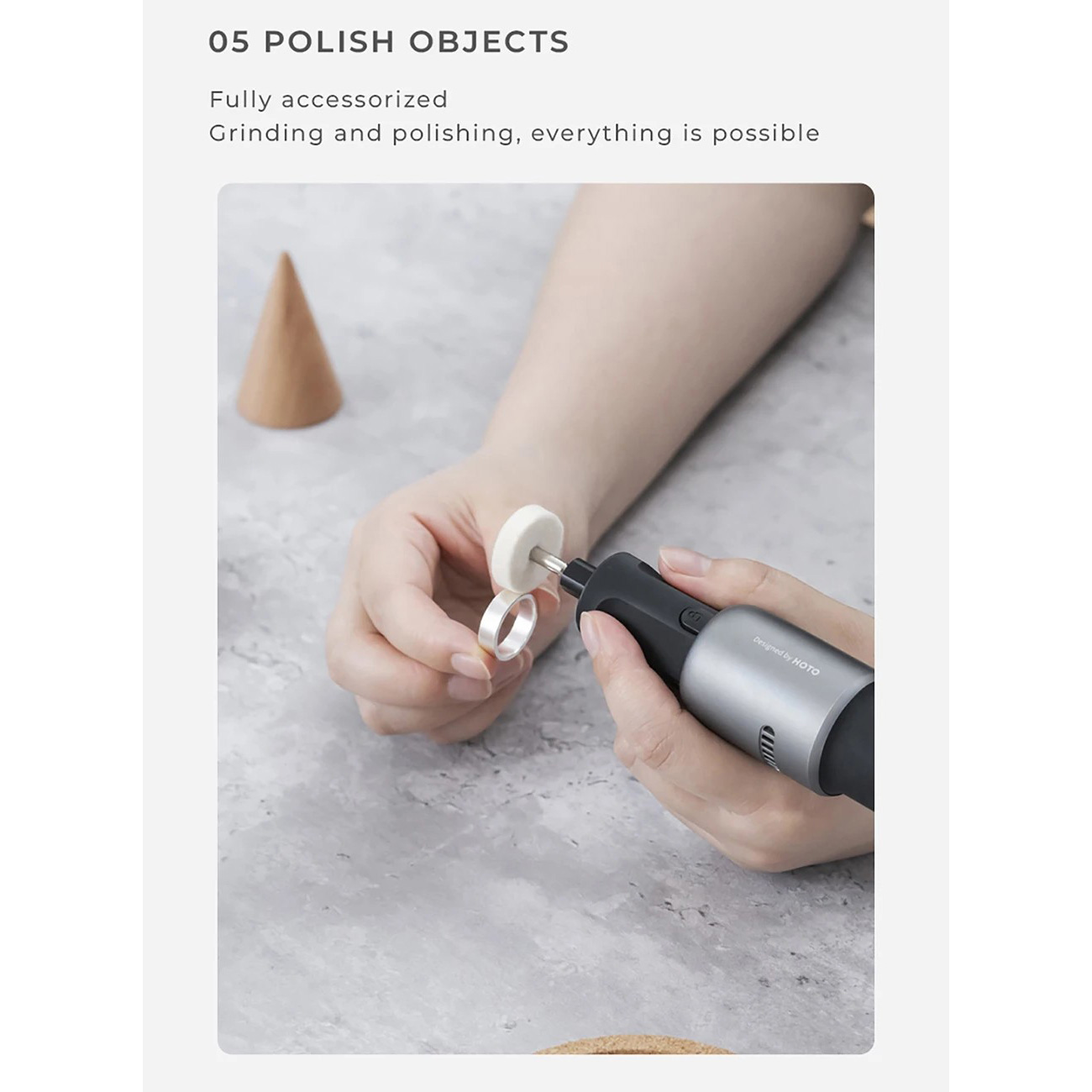 Багатофункціональний інструмент (гравер) HOTO 35-In-1 Rotary Tool Kit QWLDM001
