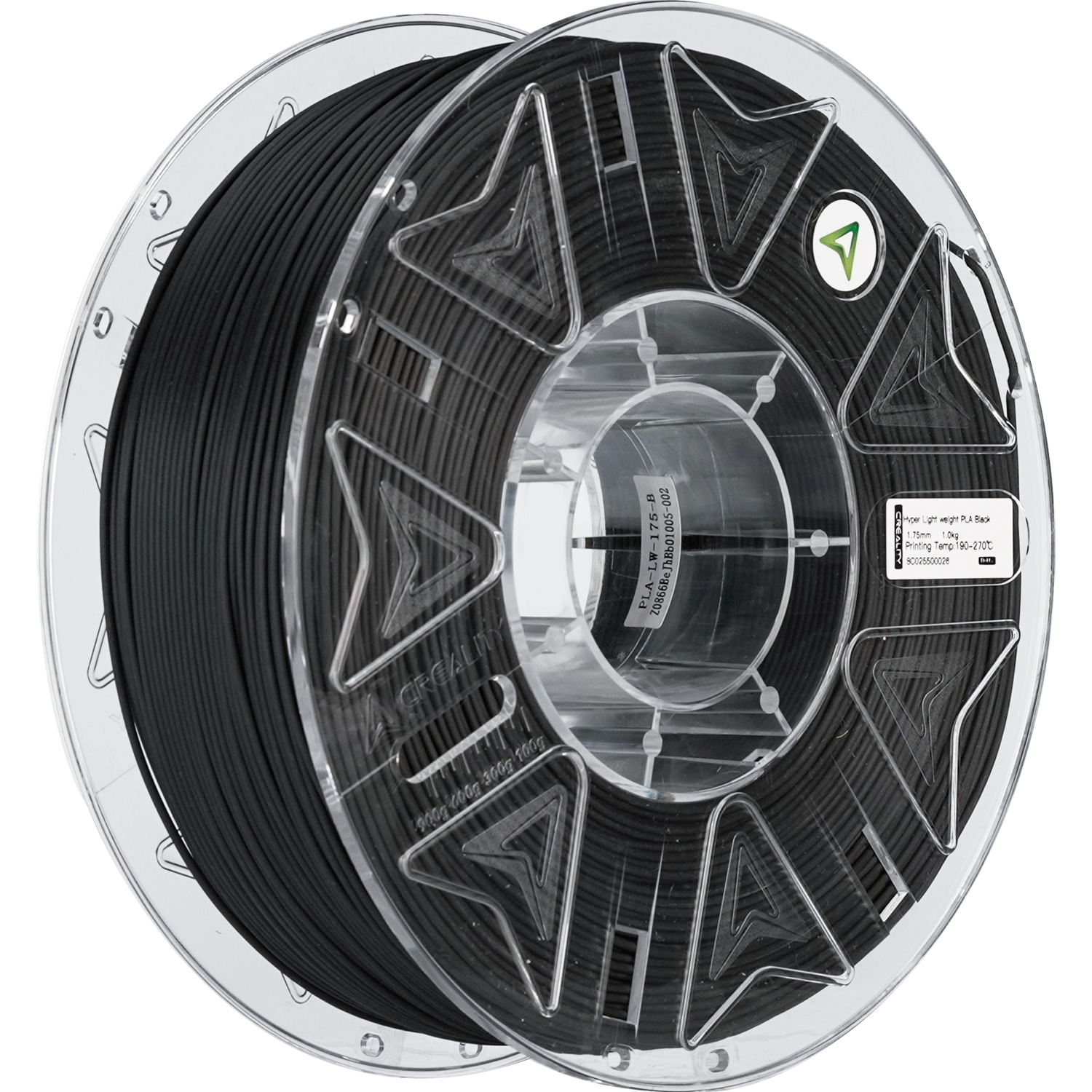 Пластик (філамент) для 3D принтера CREALITY Hyper Lightweight PLA 1.75mm, 1кг, Black (3301010556)