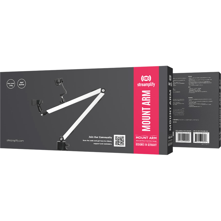Стойка для микрофона STREAMPLIFY Mount Arm White