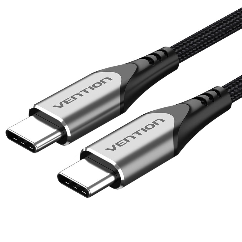 Кабель VENTION USB2.0 Type-C Male to Type-C Male 60W 3A 2м Gray (TADHH)