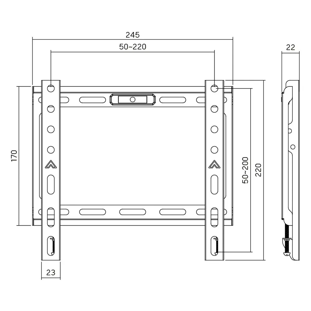 Кріплення настінне для ТВ AGN AGN43-220F 13"-43" Black