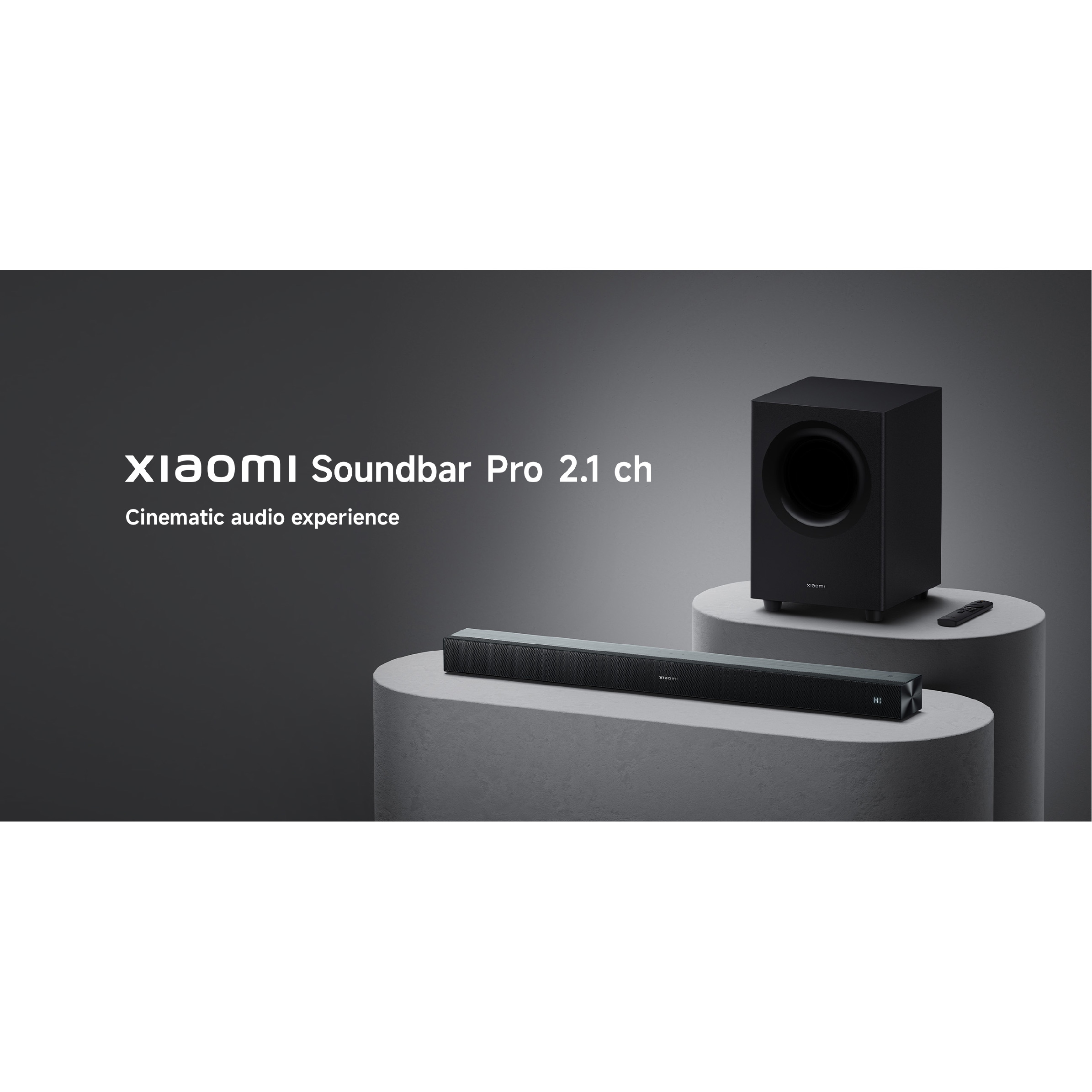 Саундбар з бездротовим сабвуфером XIAOMI Soundbar Pro 2.1ch NS4-EU Black (QBH4336EU)