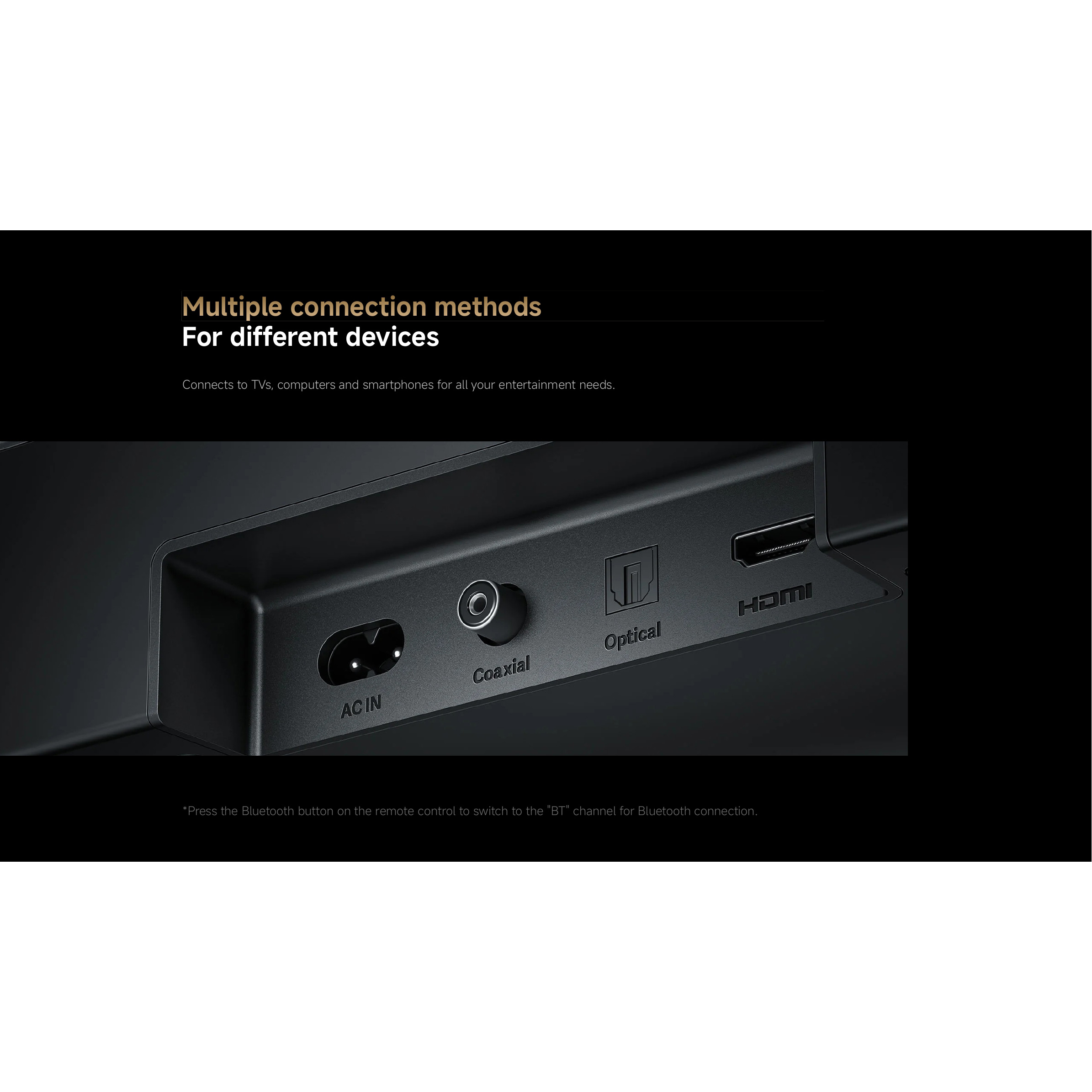 Саундбар з бездротовим сабвуфером XIAOMI Soundbar Pro 2.1ch NS4-EU Black (QBH4336EU)