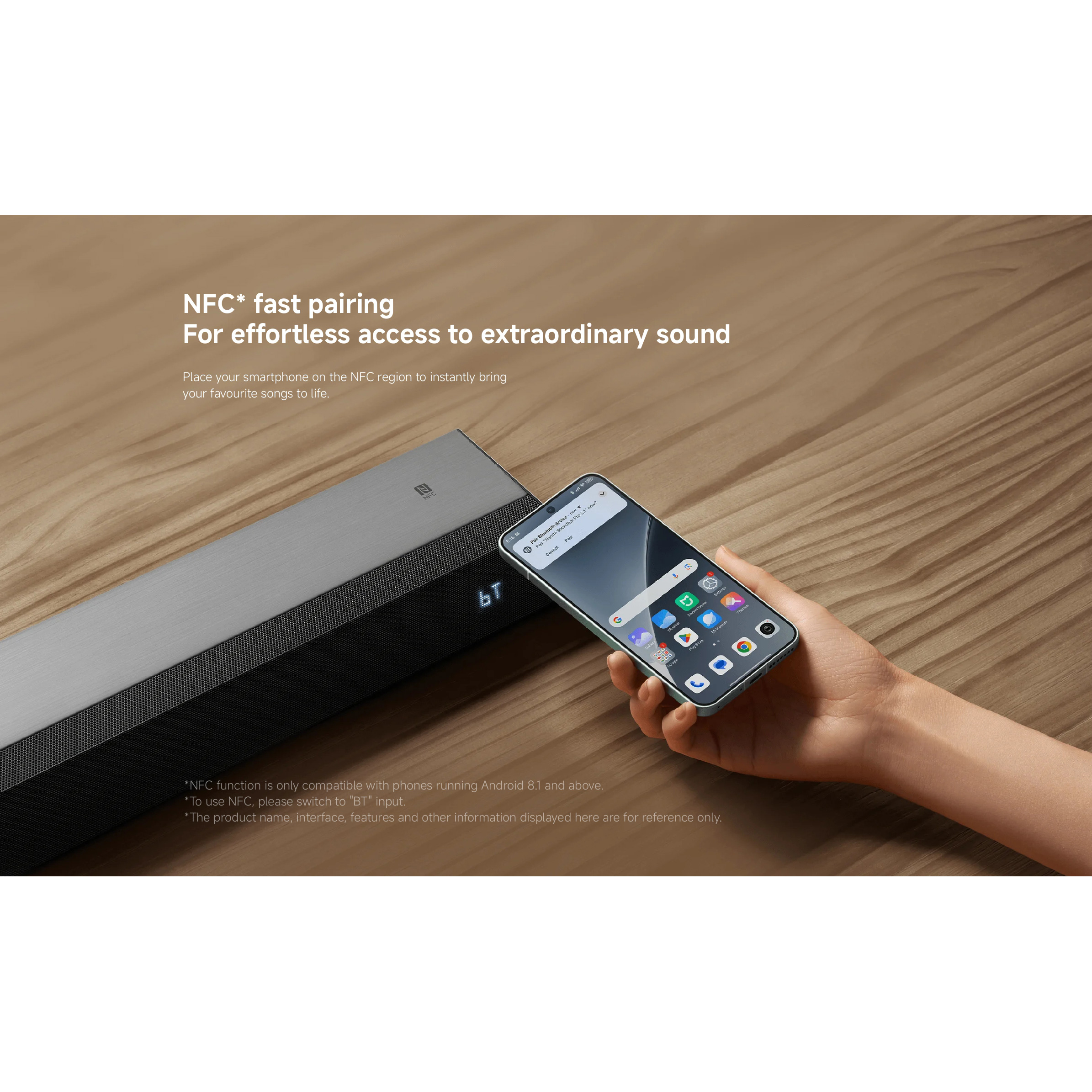 Саундбар з бездротовим сабвуфером XIAOMI Soundbar Pro 2.1ch NS4-EU Black (QBH4336EU)