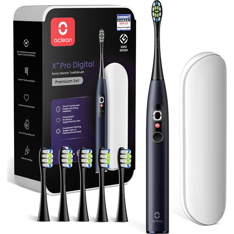 Электрическая зубная щётка OCLEAN X Plus Pro Didgital Blue