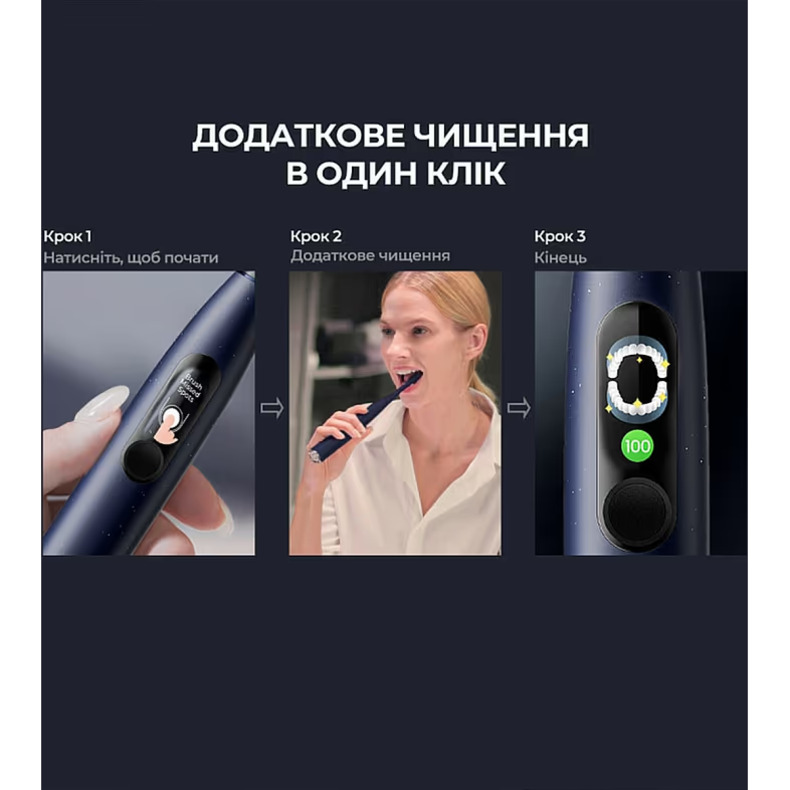 Электрическая зубная щётка OCLEAN X Plus Pro Didgital Blue