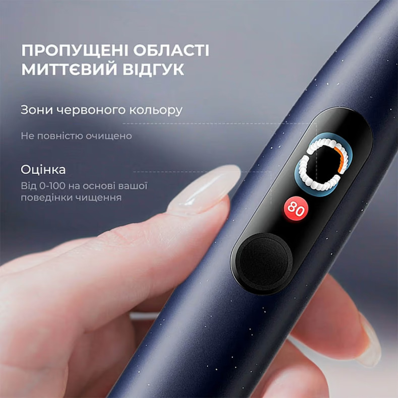 Электрическая зубная щётка OCLEAN X Plus Pro Didgital Blue