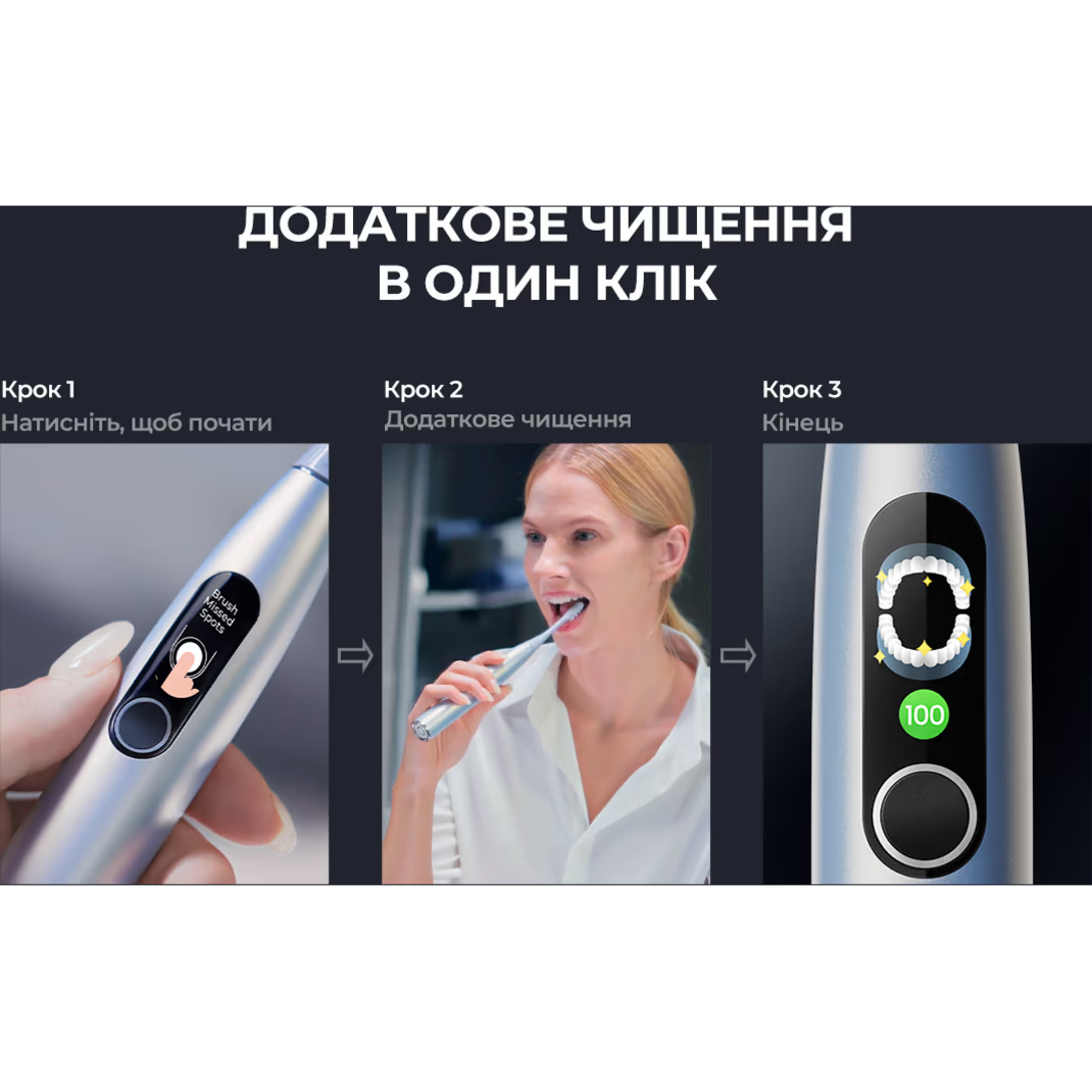 Электрическая зубная щётка OCLEAN X Plus Pro Didgital Silver