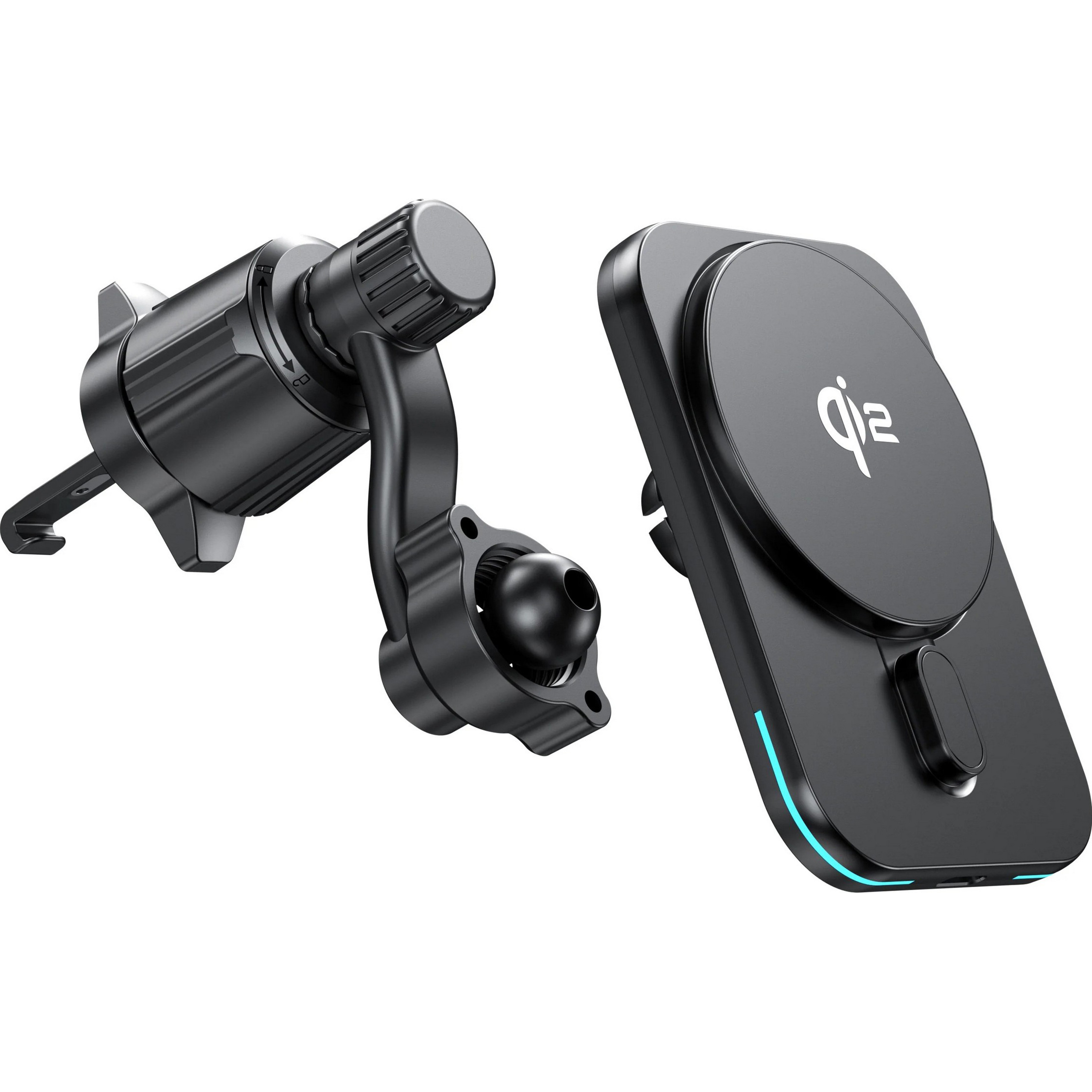 Автотримач з бездротовою зарядкою CHOETECH T231-F Qi2 MagLeap Wireless Car Charger 15W (T231-F-101XACBK)