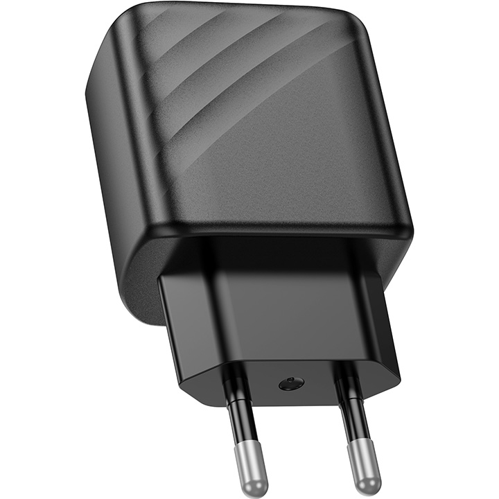 Зарядний пристрій HOCO CS21A Rich 1xUSB-A, QC3.0 Black (6942007609883)