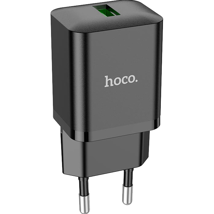 Зарядное устройство HOCO N26 Maxim 1xUSB, QC3.0 Black (HOCO N26/B)