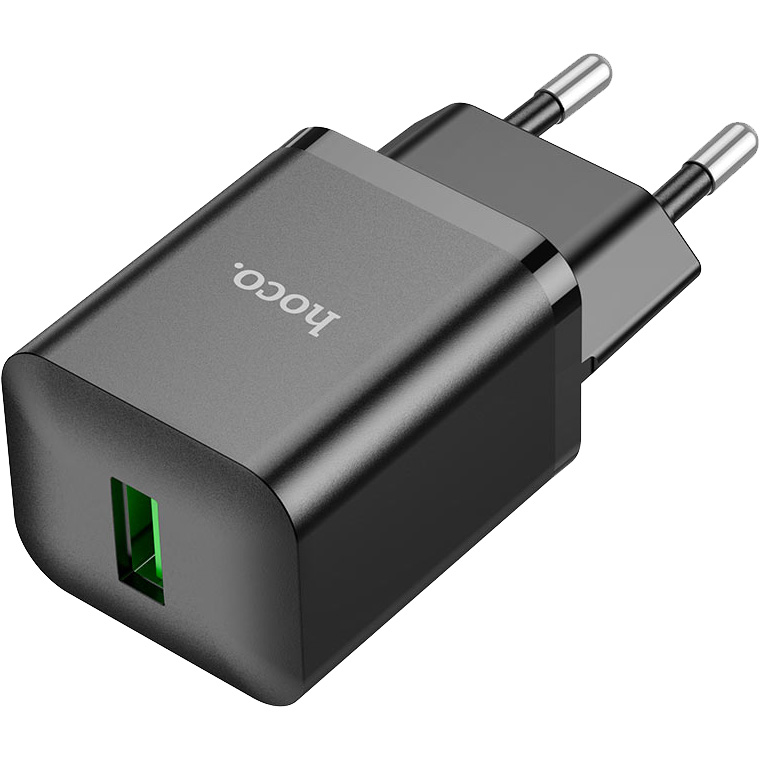Зарядное устройство HOCO N26 Maxim 1xUSB, QC3.0 Black (HOCO N26/B)