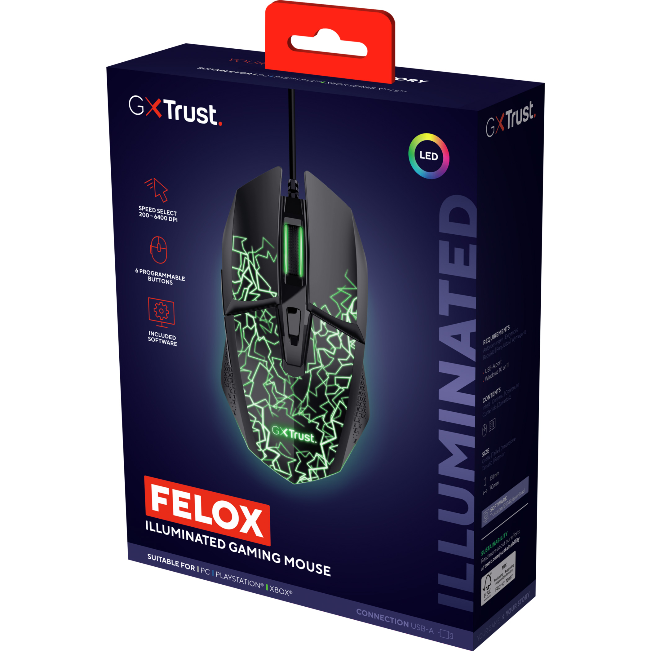 Миша ігрова TRUST Gaming GXT 113 Felox (25749)