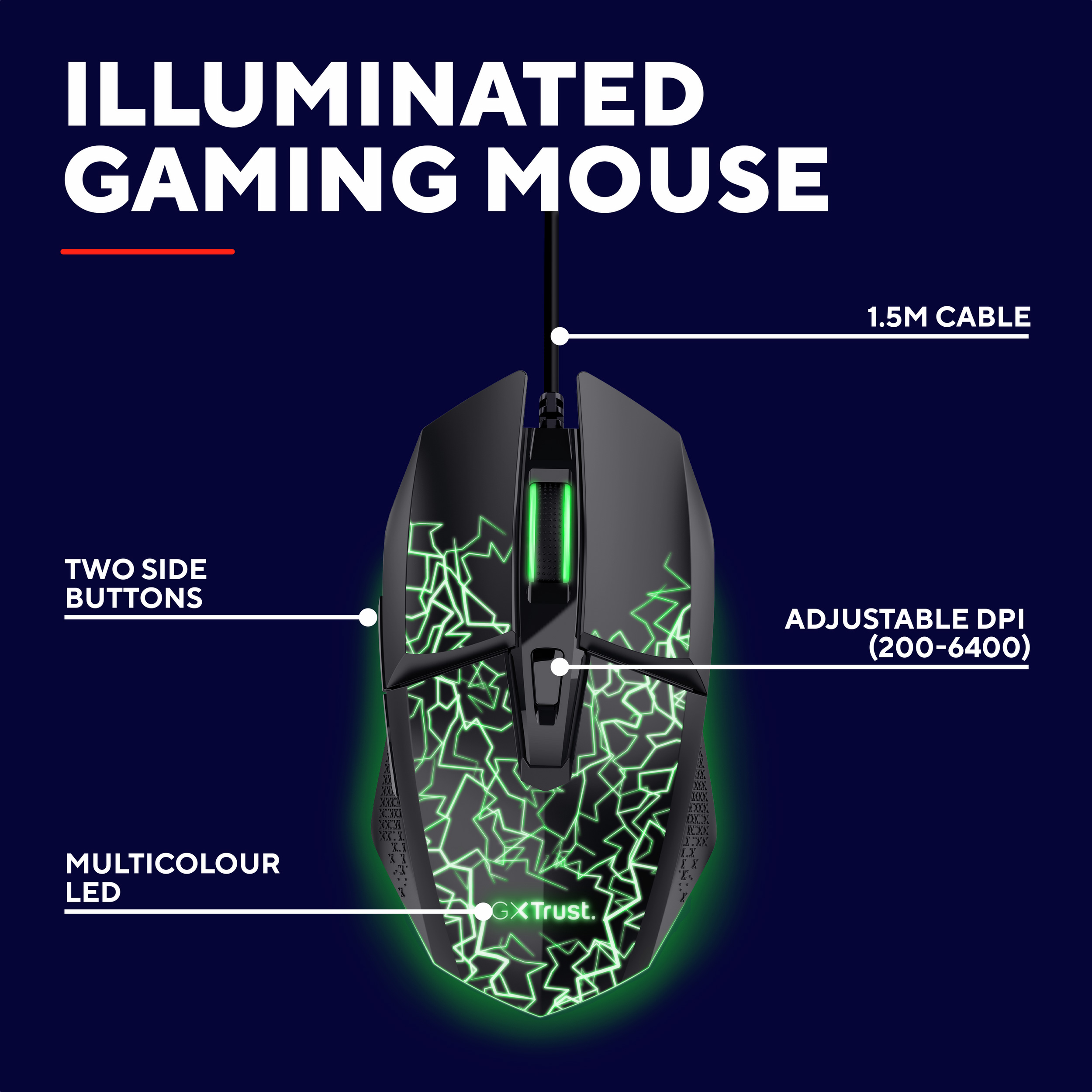 Миша ігрова TRUST Gaming GXT 113 Felox (25749)