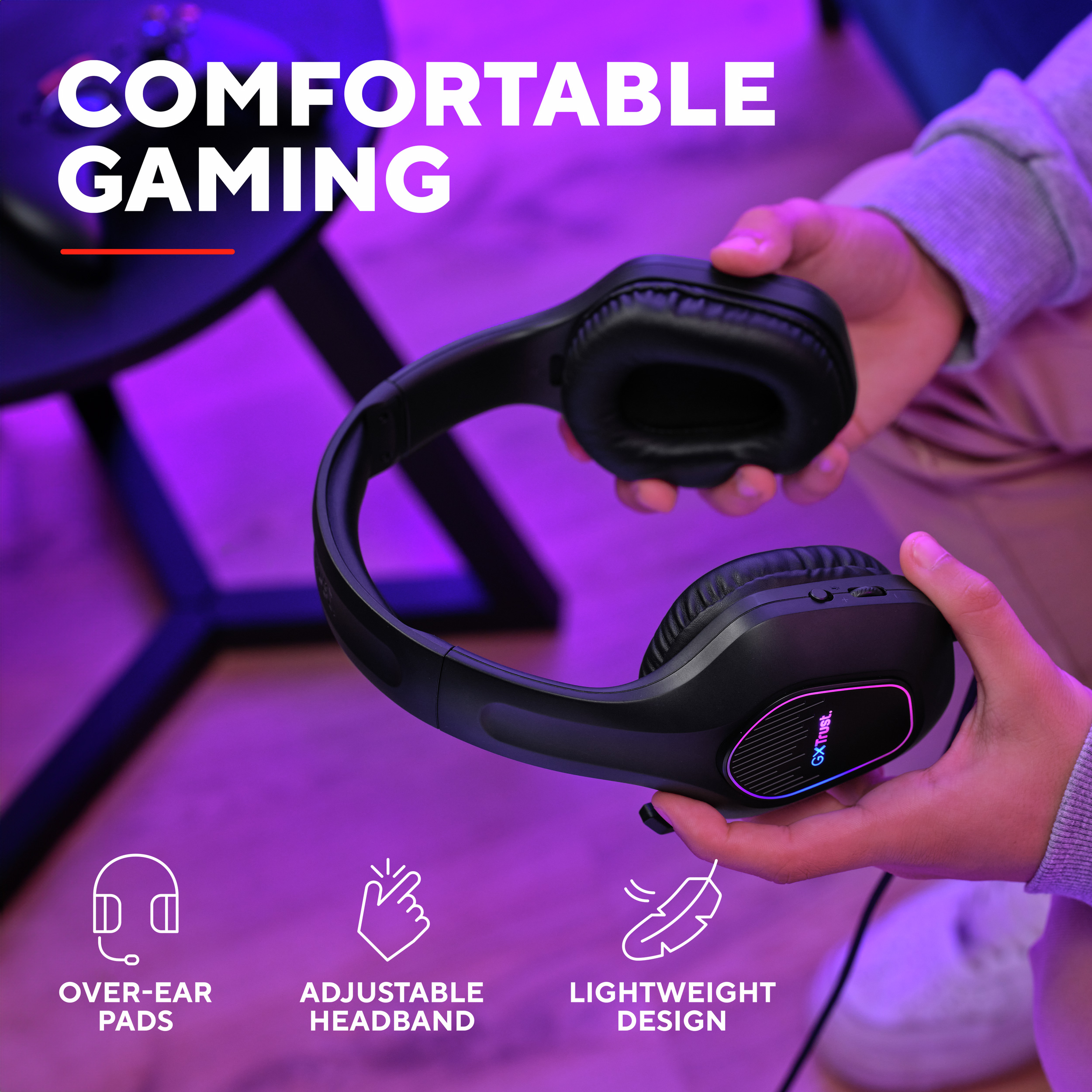 Навушники геймерскі TRUST Gaming GXT 416 Zirox Black (25331)