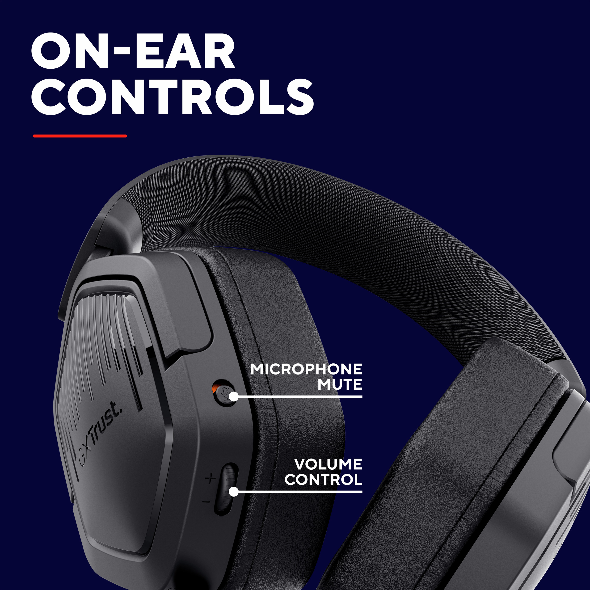 Наушники геймерские TRUST Gaming GXT 492 Carus Black (25447)