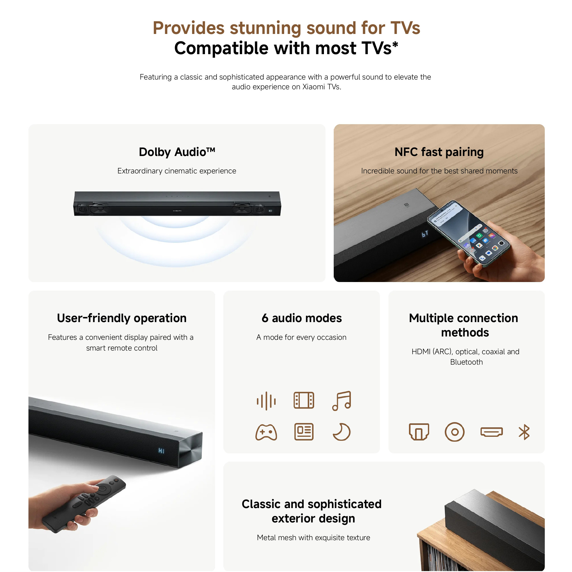 Саундбар XIAOMI Soundbar Pro 2.0ch NS5-EU Black (QBH4344EU)