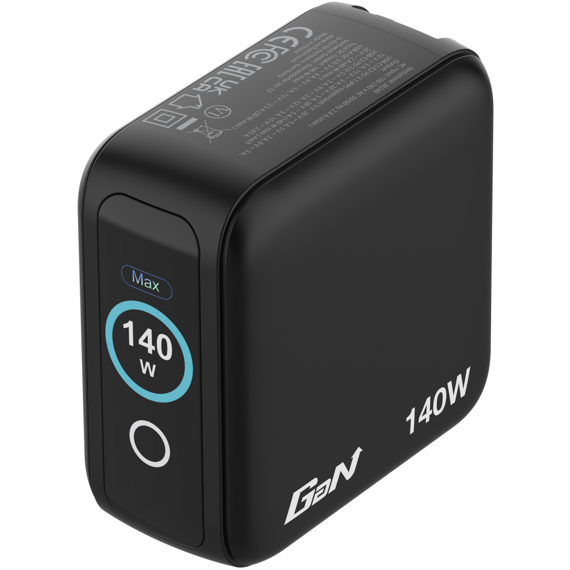 Зарядний пристрій VERBATIM Mini GaN 140W 3xUSB-C, 1xUSB-A, PD3.0, QC3.0 Black
