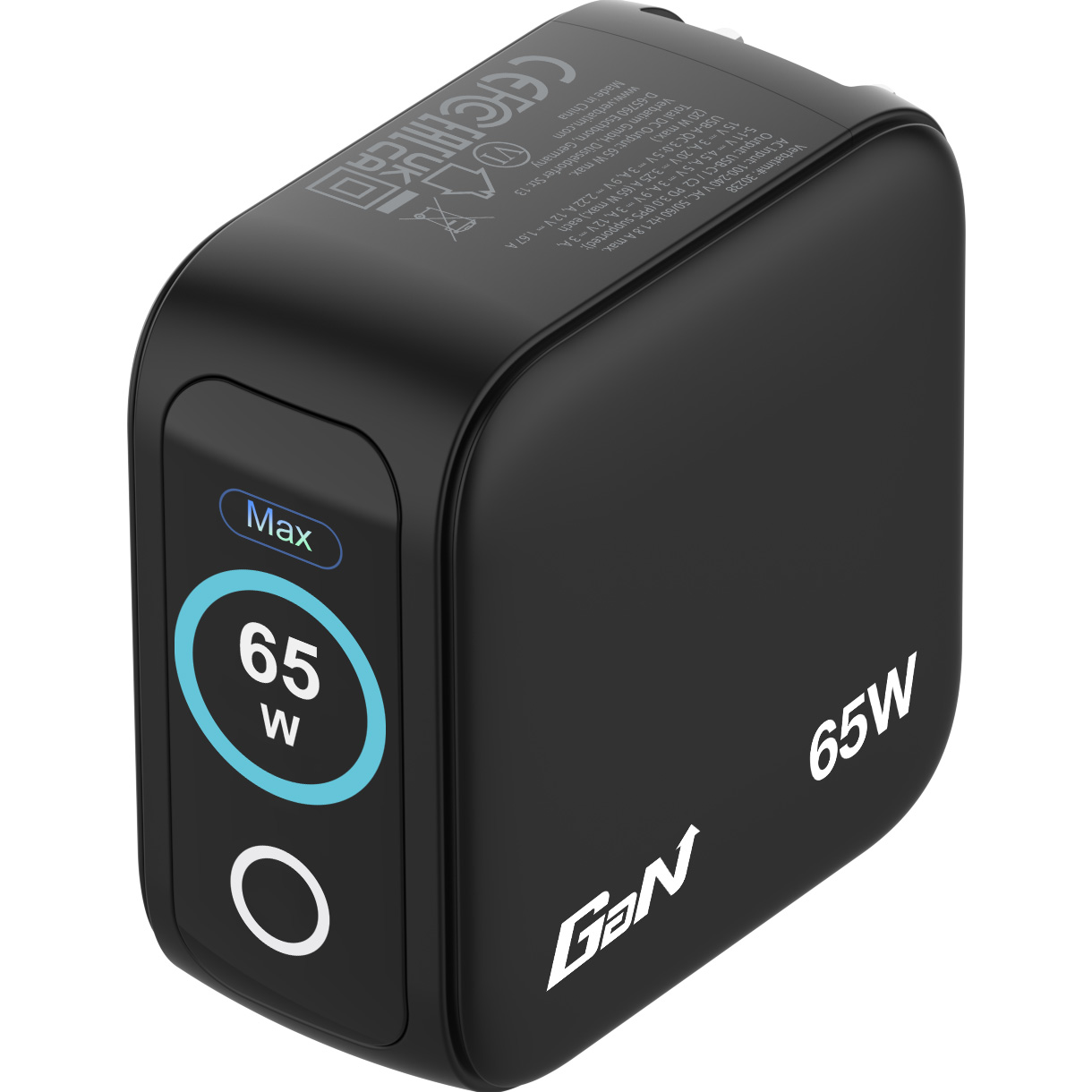 Зарядний пристрій VERBATIM Mini GaN 65W 2xUSB-C, 1xUSB-A, PD3.0, QC3.0 Black
