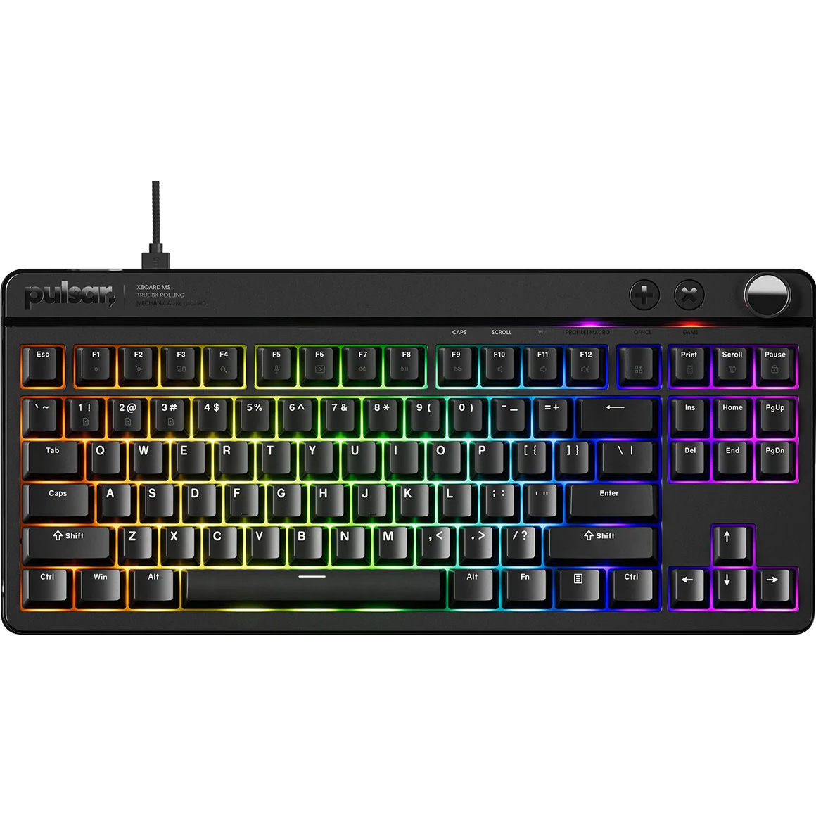 Клавіатура PULSAR Xboard MS TKL Cherry MX2A Red Switch Black