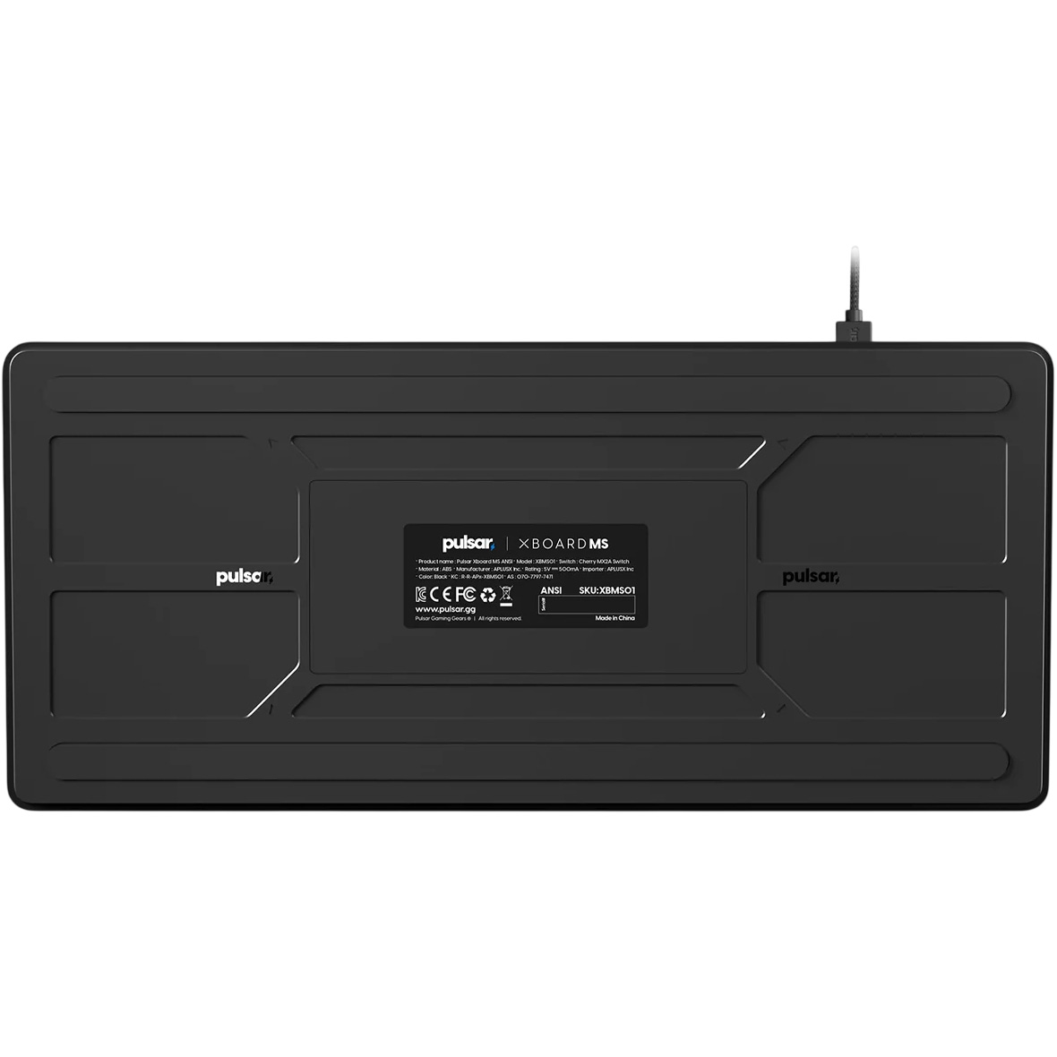Клавіатура PULSAR Xboard MS TKL Cherry MX2A Red Switch Black