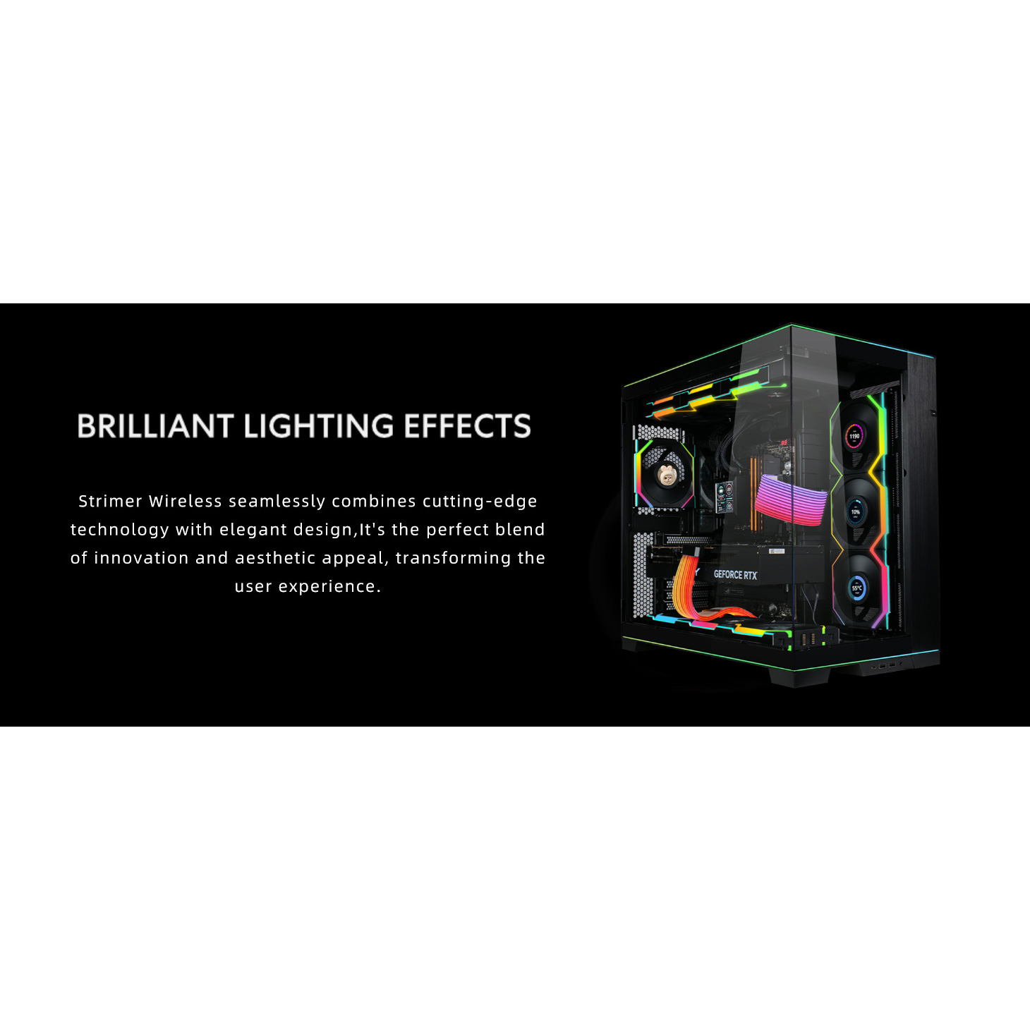 Кабель-подовжувач живлення процесора LIAN LI Strimer Wireless CPU 2x8-pin (G89.PW8-1W-CPU.00)