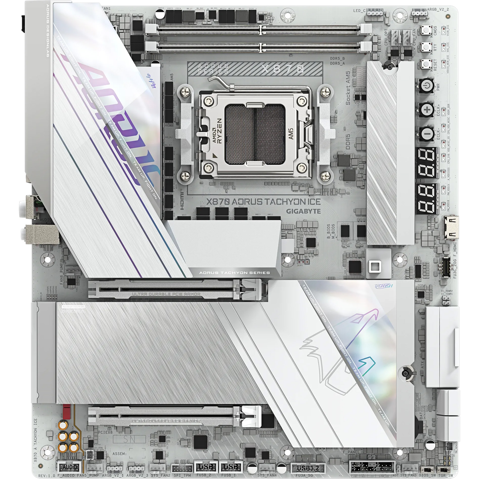 Материнская плата Gigabyte AORUS X870 Tachyon Ice