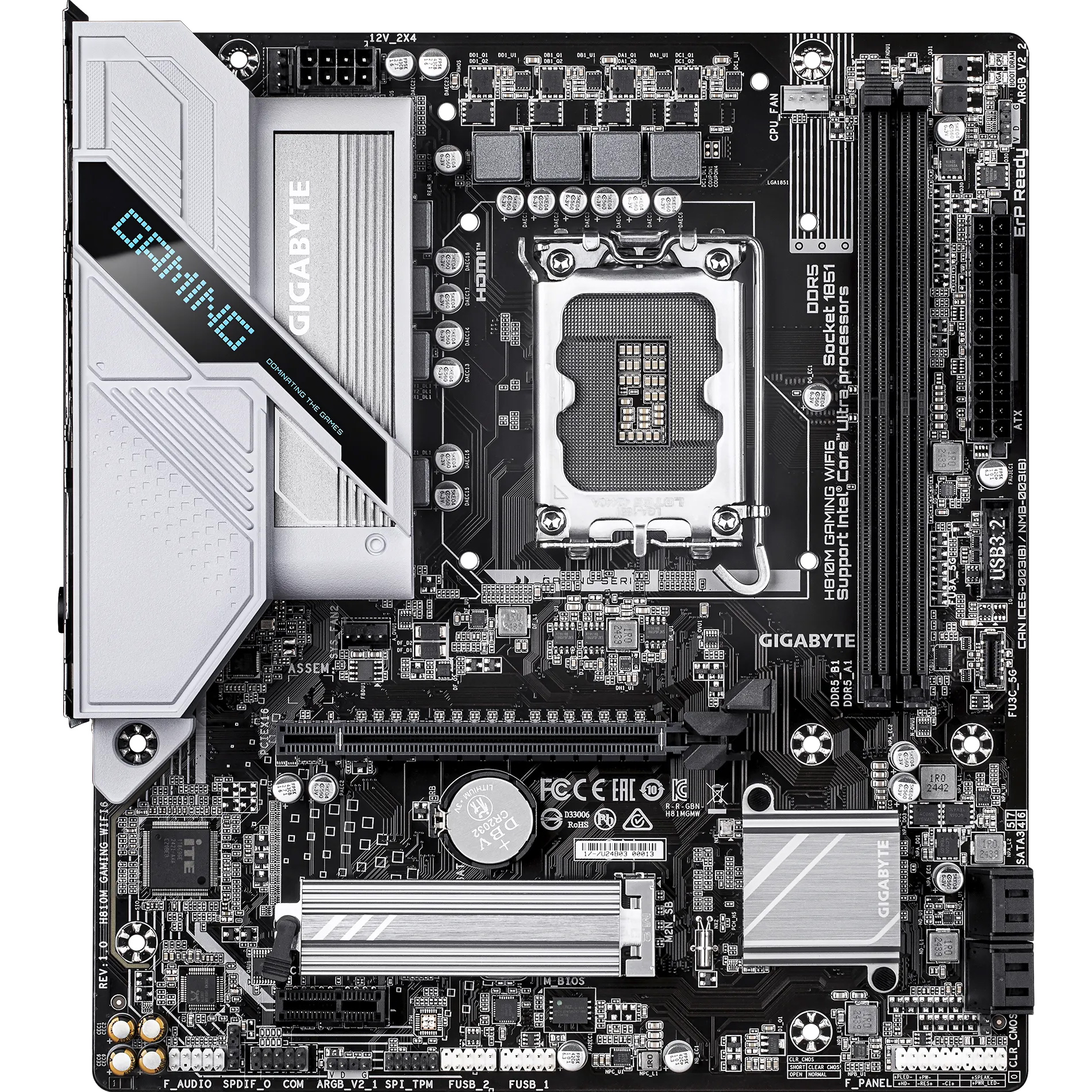 Материнская плата GIGABYTE H810M Gaming WiFi6
