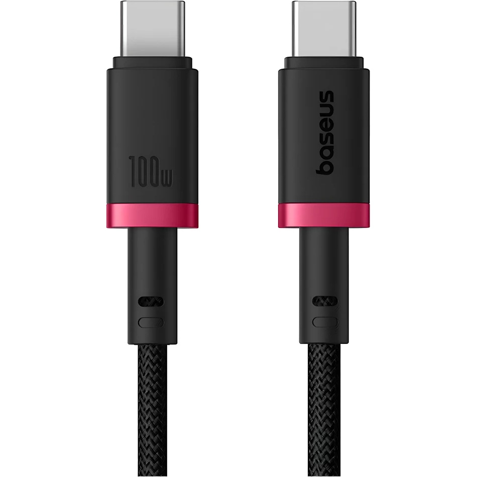 Кабель BASEUS Dura Series Fast Charging Cable Type-C to Type-C 100W 2м Black/Red (P10377803U01-03)