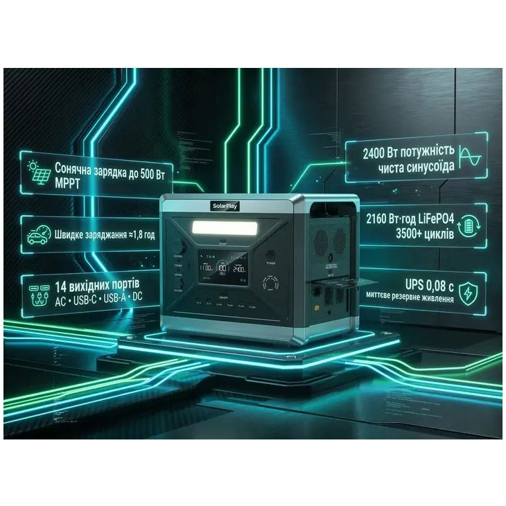 Зарядна станція SOLARPLAY Q2501