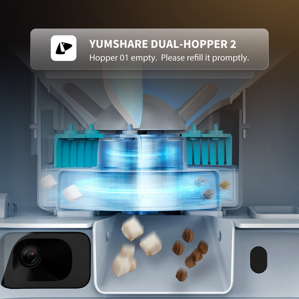 Розумна годівниця PETKIT YumShare Dual-hopper 2 Automatic Feeder with Camera White (P592)