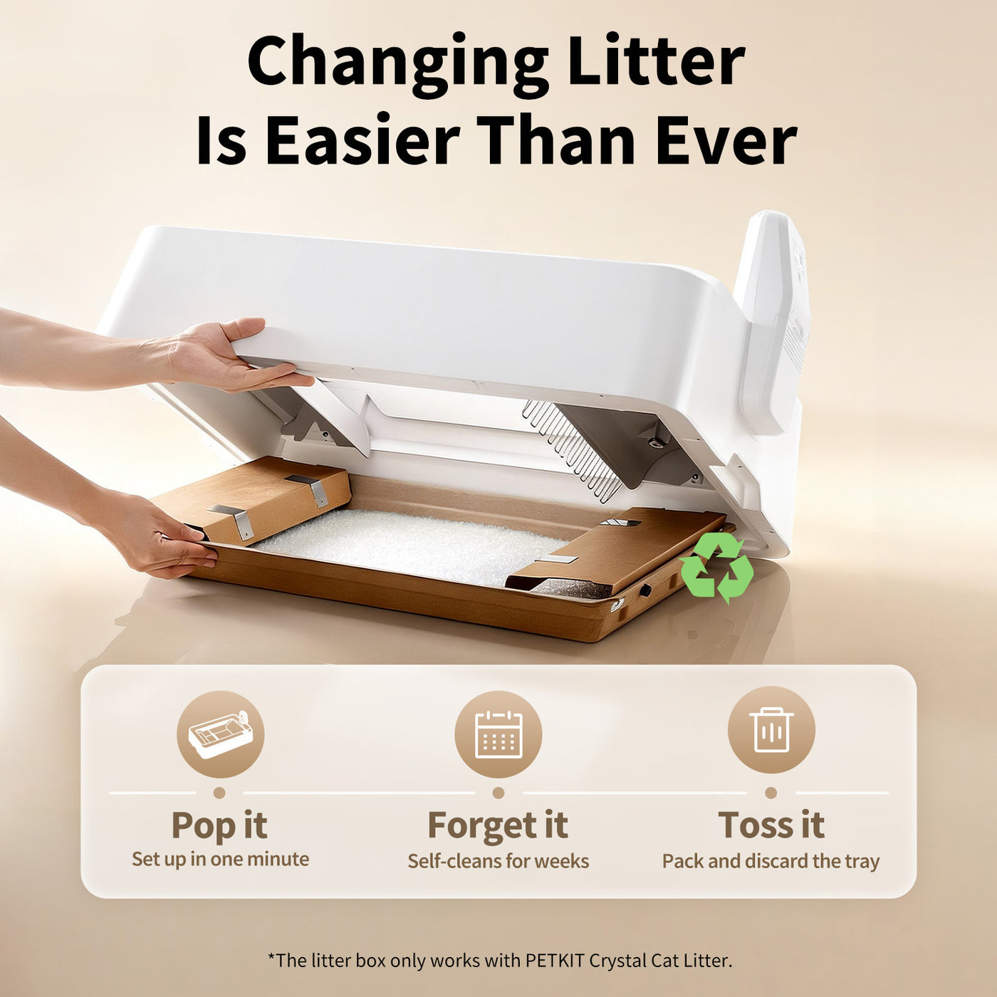 Розумний лоток для котів PETKIT Purobot Crystal Duo Automatic Cat Litter Box with Camera White (P9905)