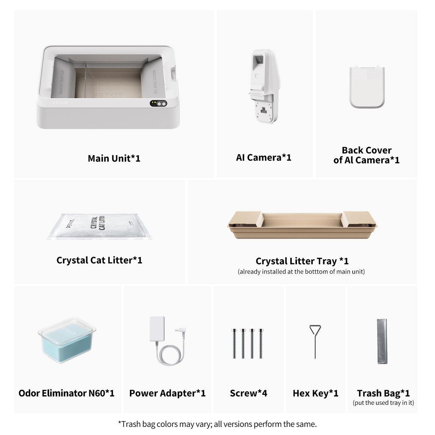 Розумний лоток для котів PETKIT Purobot Crystal Duo Automatic Cat Litter Box with Camera White (P9905)