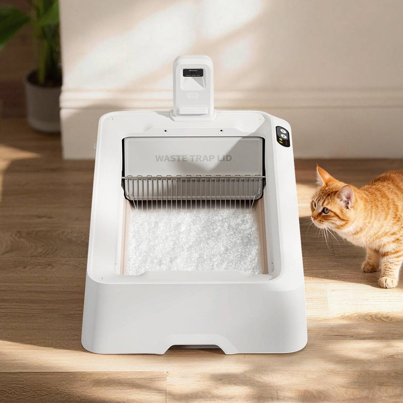 Розумний лоток для котів PETKIT Purobot Crystal Duo Automatic Cat Litter Box with Camera White (P9905)