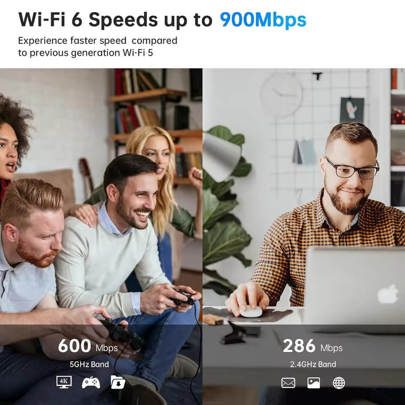 Wi-Fi адаптер FENVI FU-AX900BT
