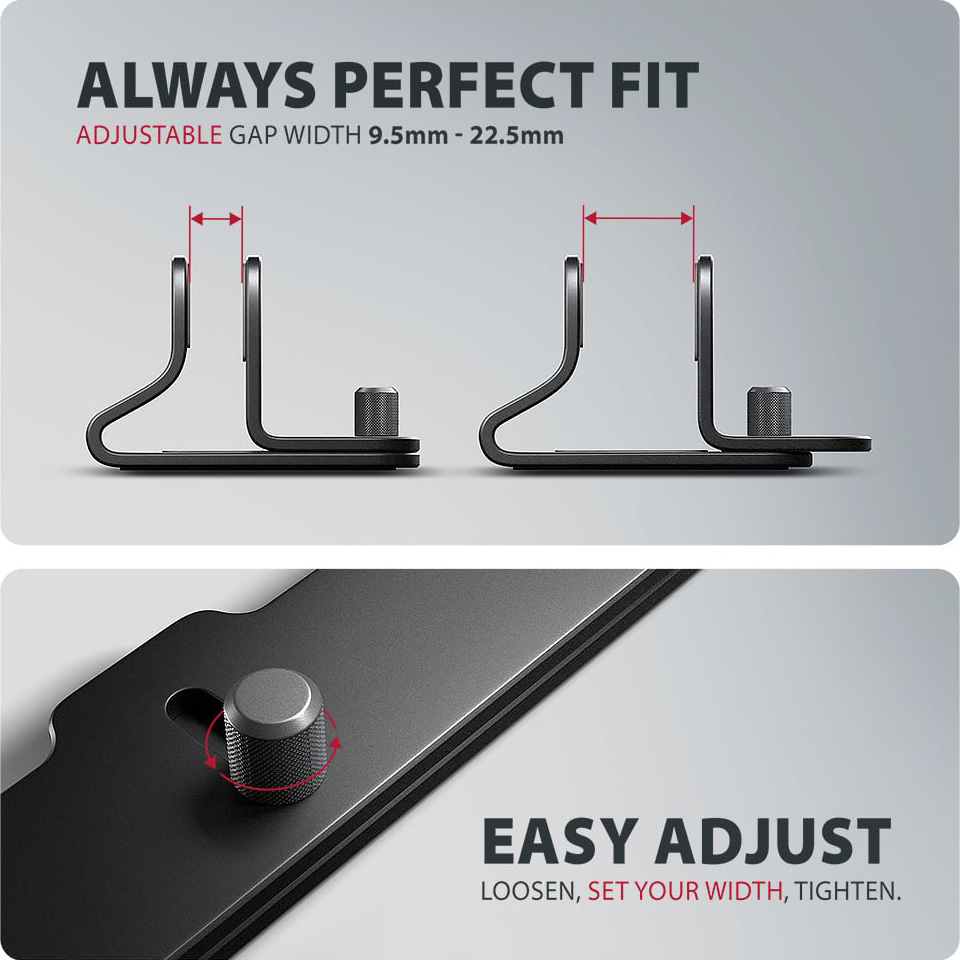 Вертикальная подставка для ноутбука AXAGON Vertical Stand for Laptops and Tablets Black (STND-VB)