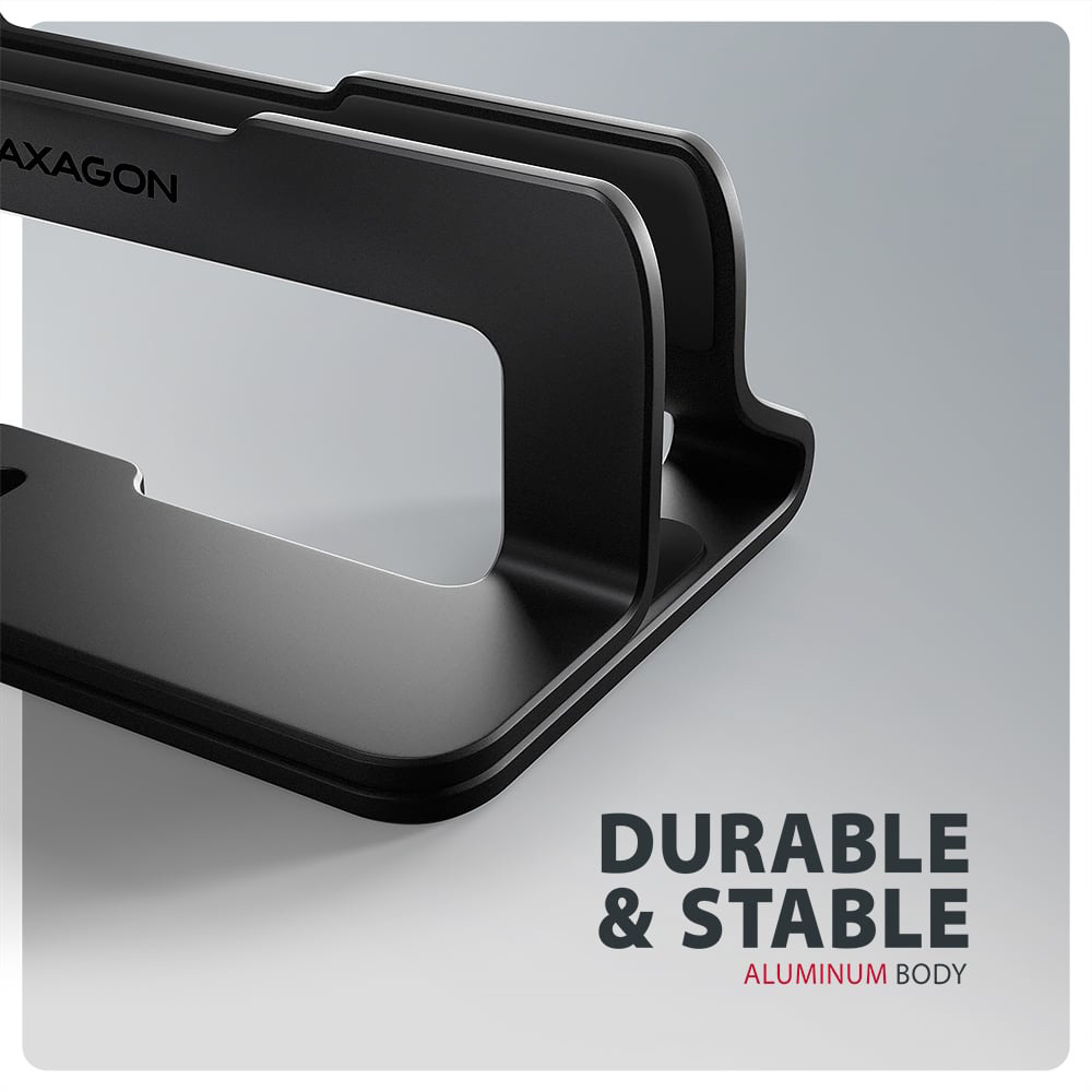 Вертикальная подставка для ноутбука AXAGON Vertical Stand for Laptops and Tablets Black (STND-VB)