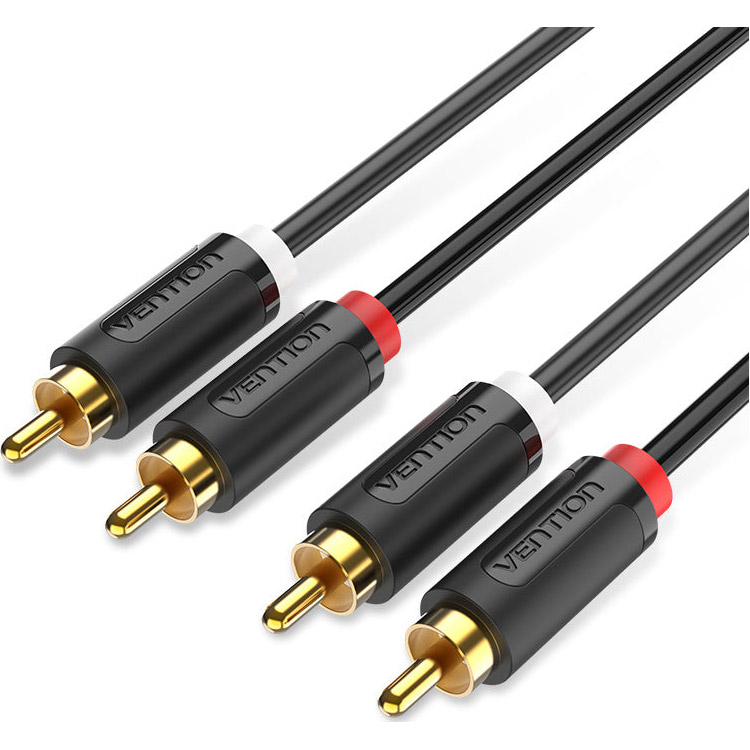 Кабель VENTION Audio 2xRCA - 2xRCA 1.5м Black (BCMBG)