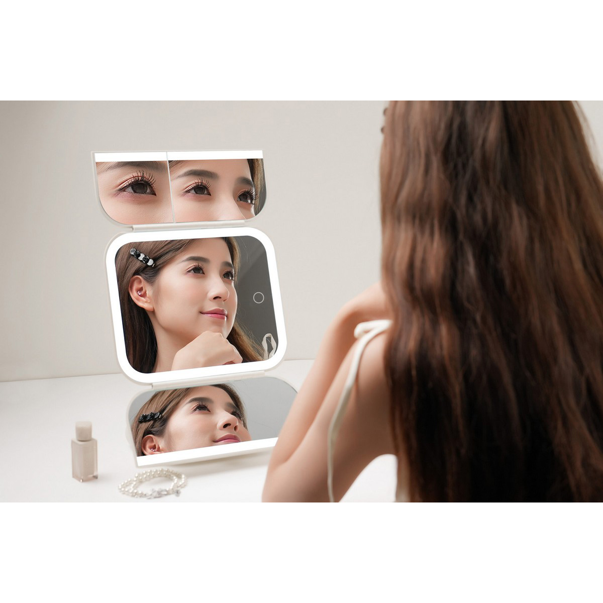 Косметичне дзеркало Xiaomi DOCO Folding Mirror Standart Edition Pink
