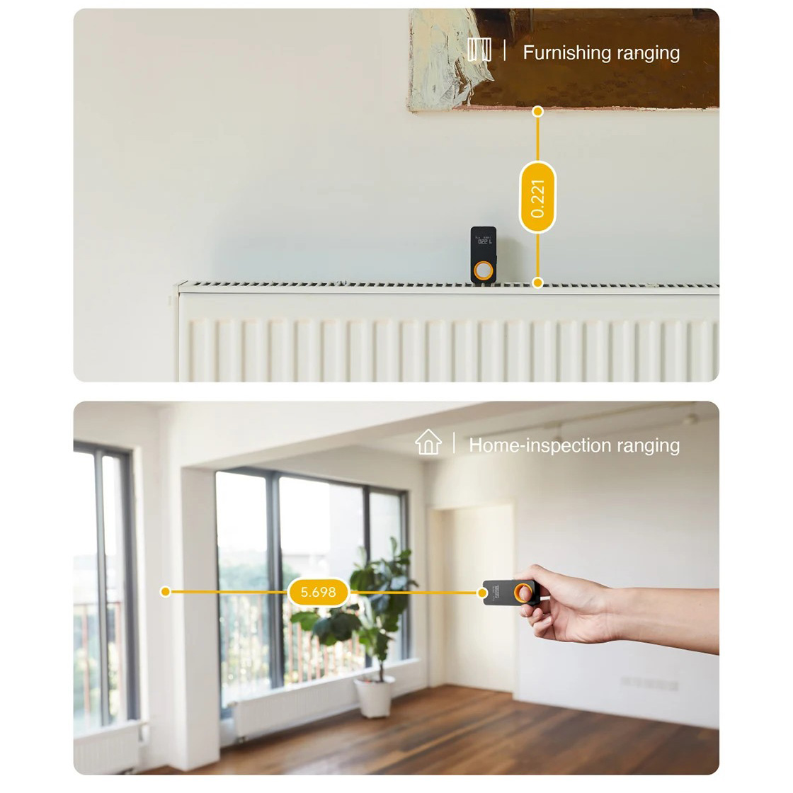 Лазерный дальномер HOTO Smart Laser Measure