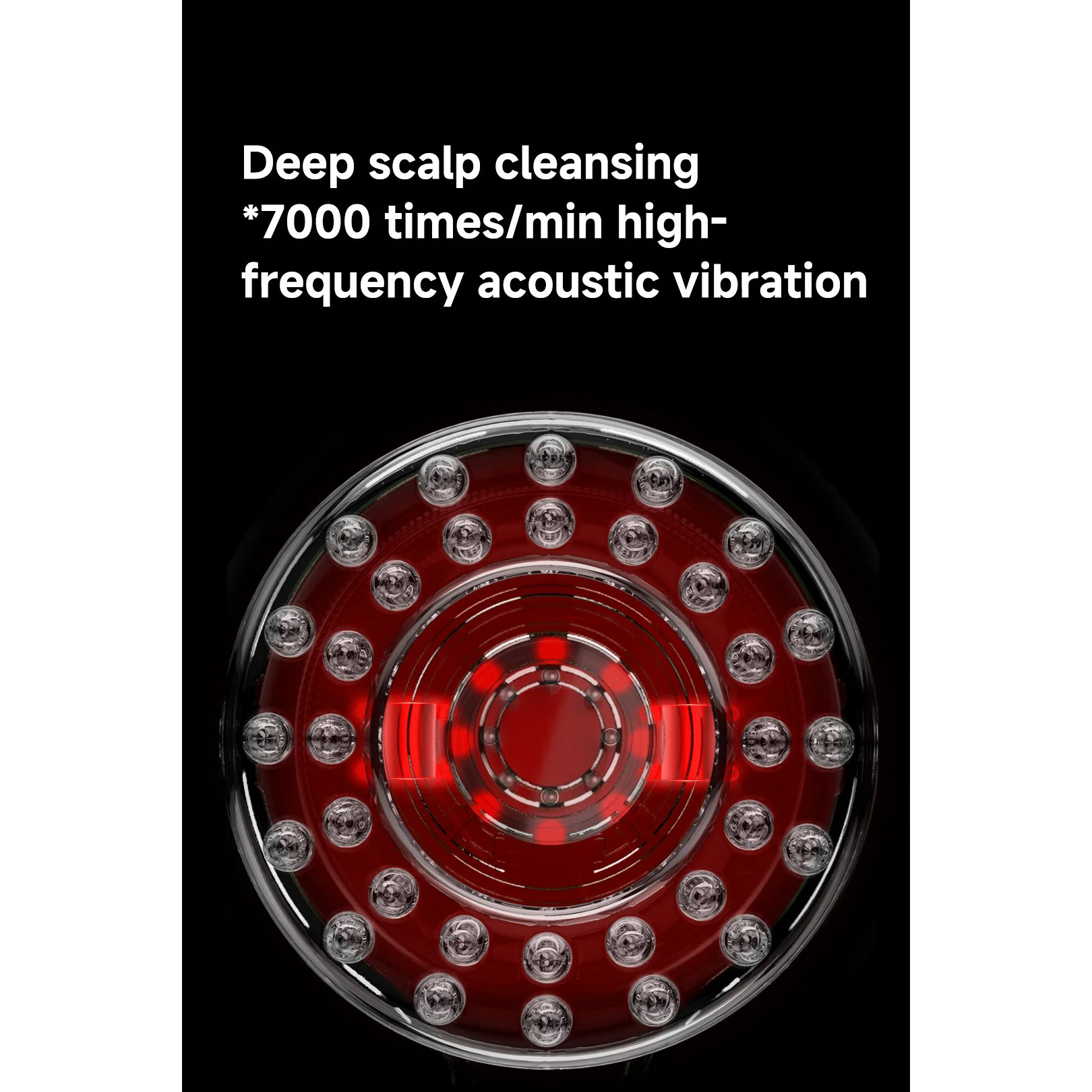 Масажна щітка Xiaomi DOCO Red Light Scalp Care Device SC001 Black