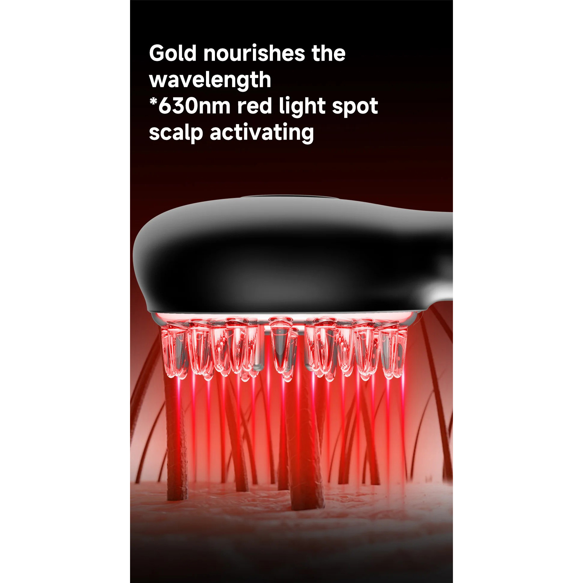 Масажна щітка Xiaomi DOCO Red Light Scalp Care Device SC001 Black