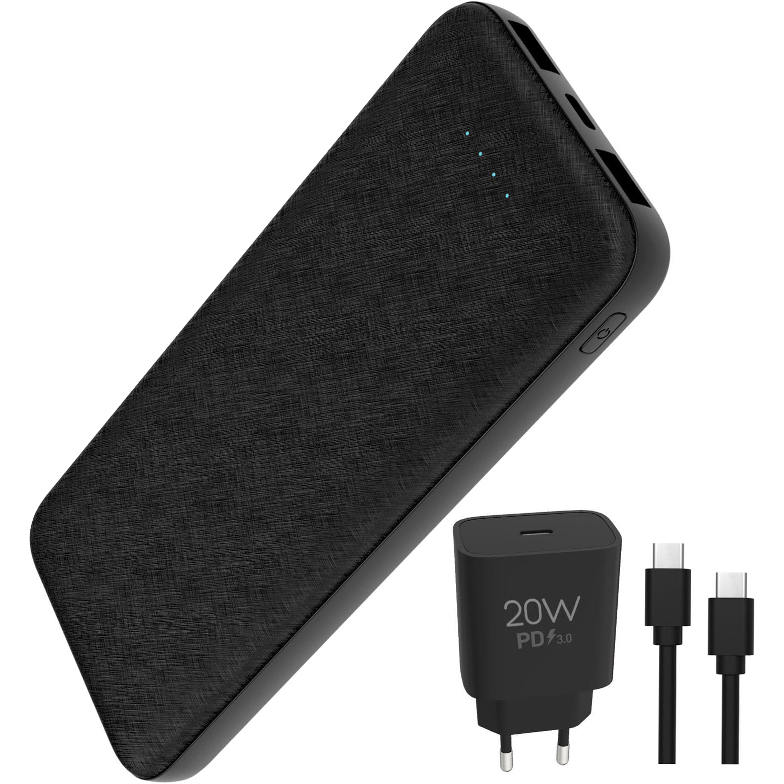 Повербанк PLATINET PMPB10SETB 20W 10000mAh Black