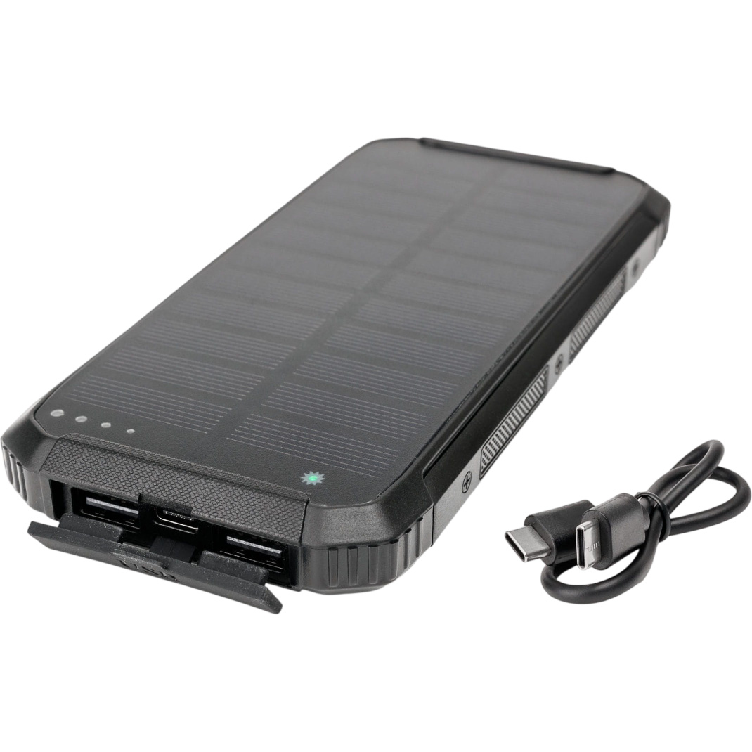 Повербанк с беспроводной зарядкой и солнечной панелью PLATINET PMPB10SPW15 15W 10000mAh